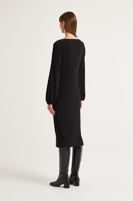 Maliparmi TECNO JERSEY DRESS Black JF668370226