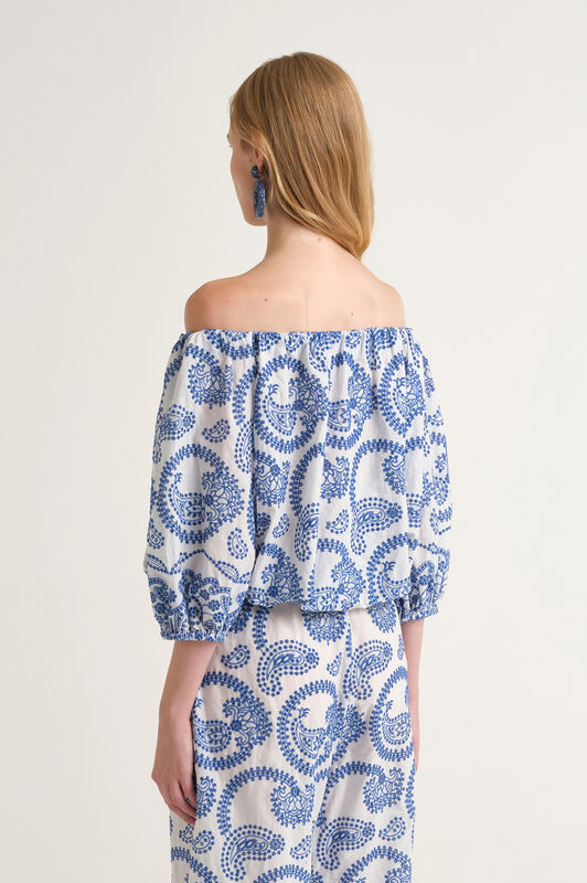 Malìparmi BRODERIE ANGLAISE HEMD Blau JM557715218