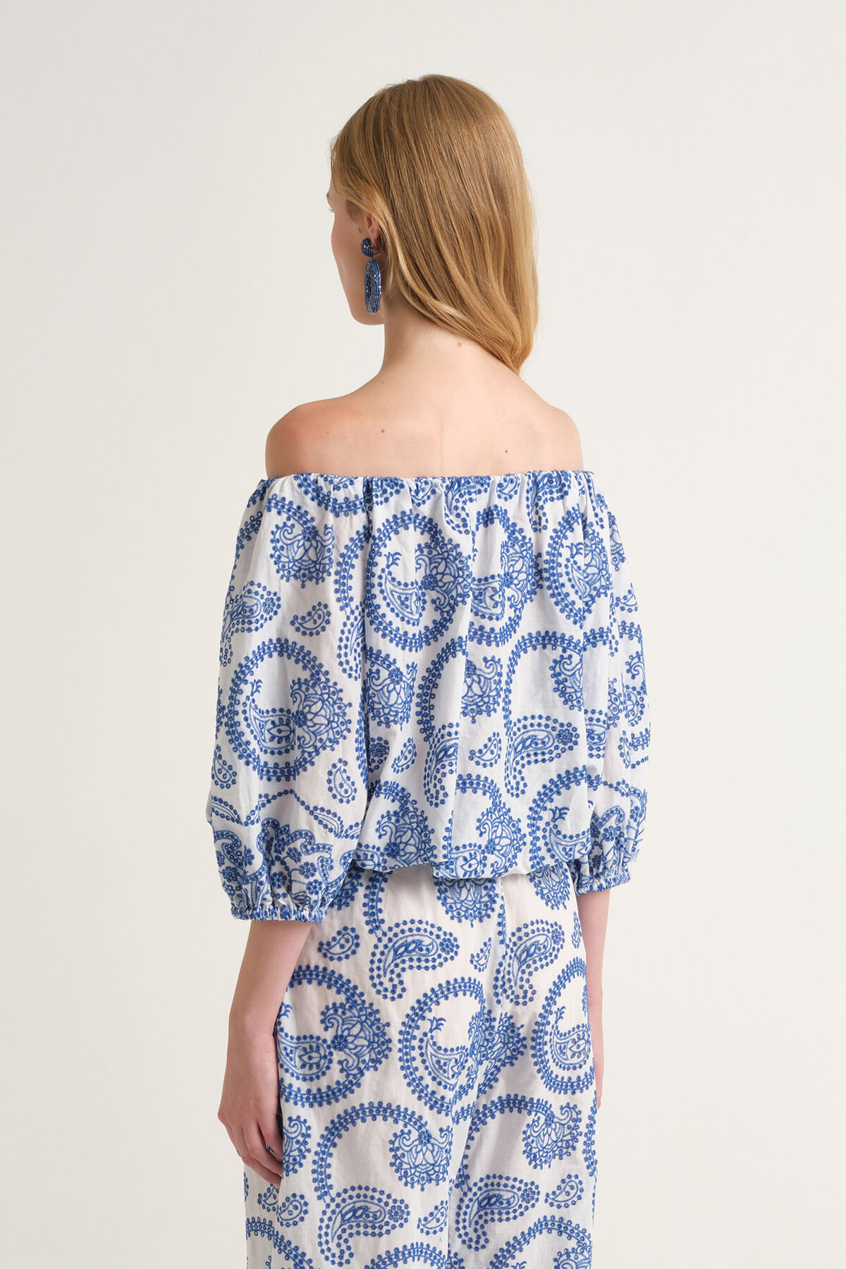 Malìparmi BRODERIE ANGLAISE HEMD Blau JM557715218