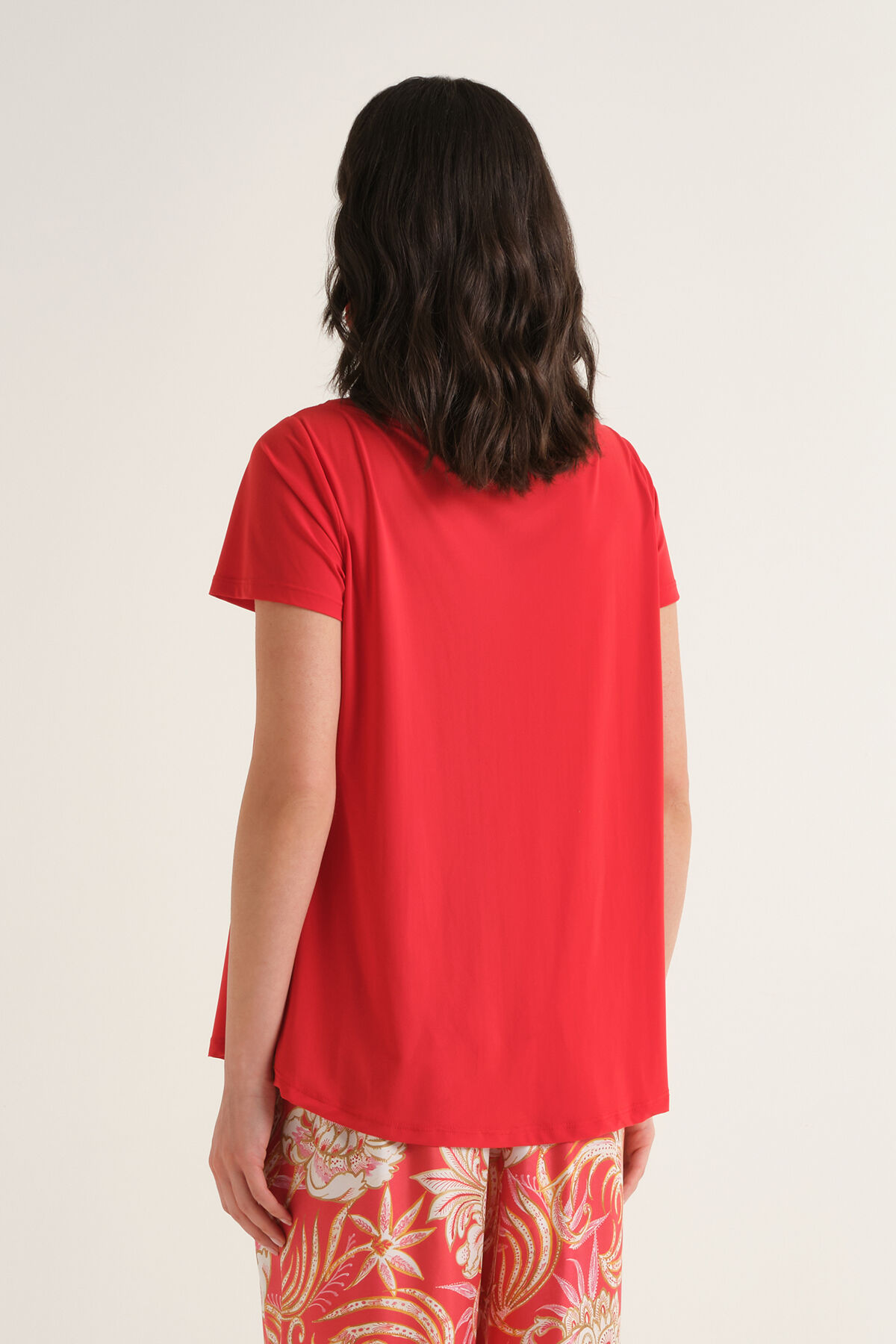 Malìparmi SOFT JERSEY T-SHIRT Red JK028170210 Malìparmi SOFT JERSEY T-SHIRT Red JK028170210