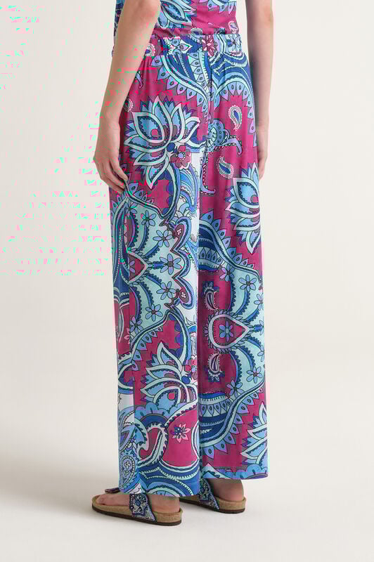 Malìparmi HIPPIE LOTUS TROUSERS Light Blue JH805370671 Malìparmi HIPPIE LOTUS TROUSERS Light Blue JH805370671