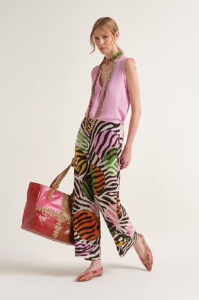 Malìparmi COLLECTION PRINT TROUSERS Zebra JH807631027