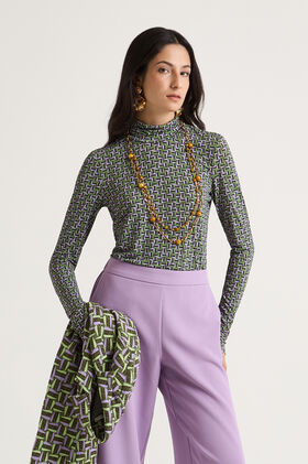 Maliparmi STONES JERSEY-T-SHIRT Green JK026070656