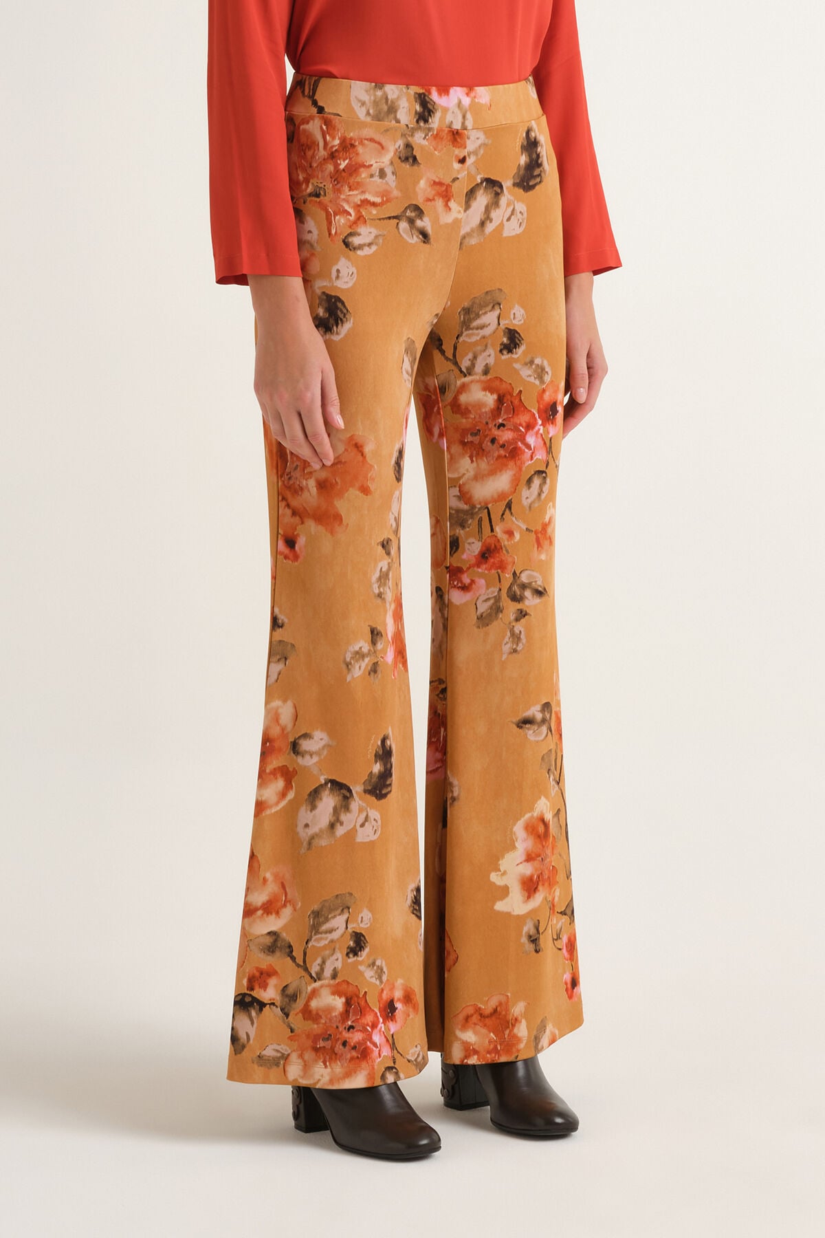 Maliparmi FROSTED BLOSSOM TROUSER Leather JH751570680
