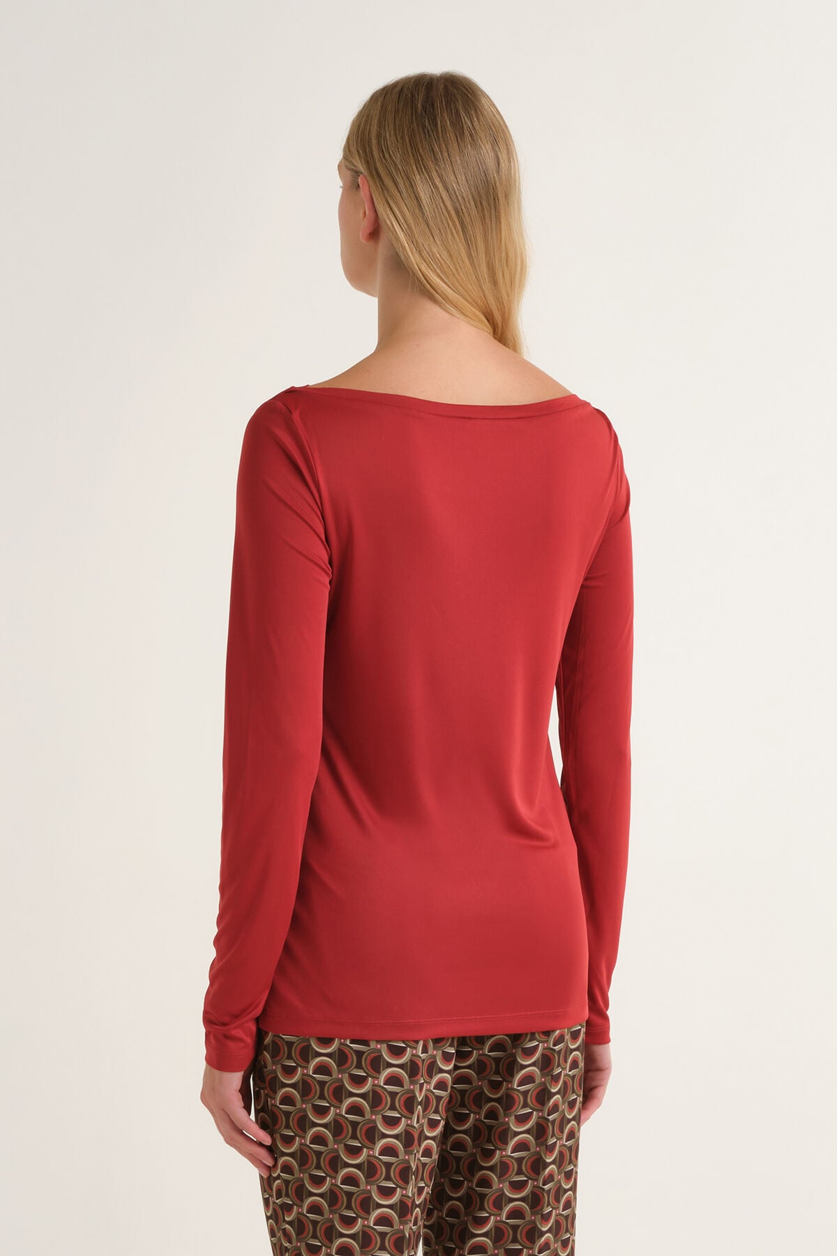 Maliparmi PLANE POLY JERSEY T-SHIRT Crimson JK025770683 Maliparmi PLANE POLY JERSEY T-SHIRT Crimson JK025770683