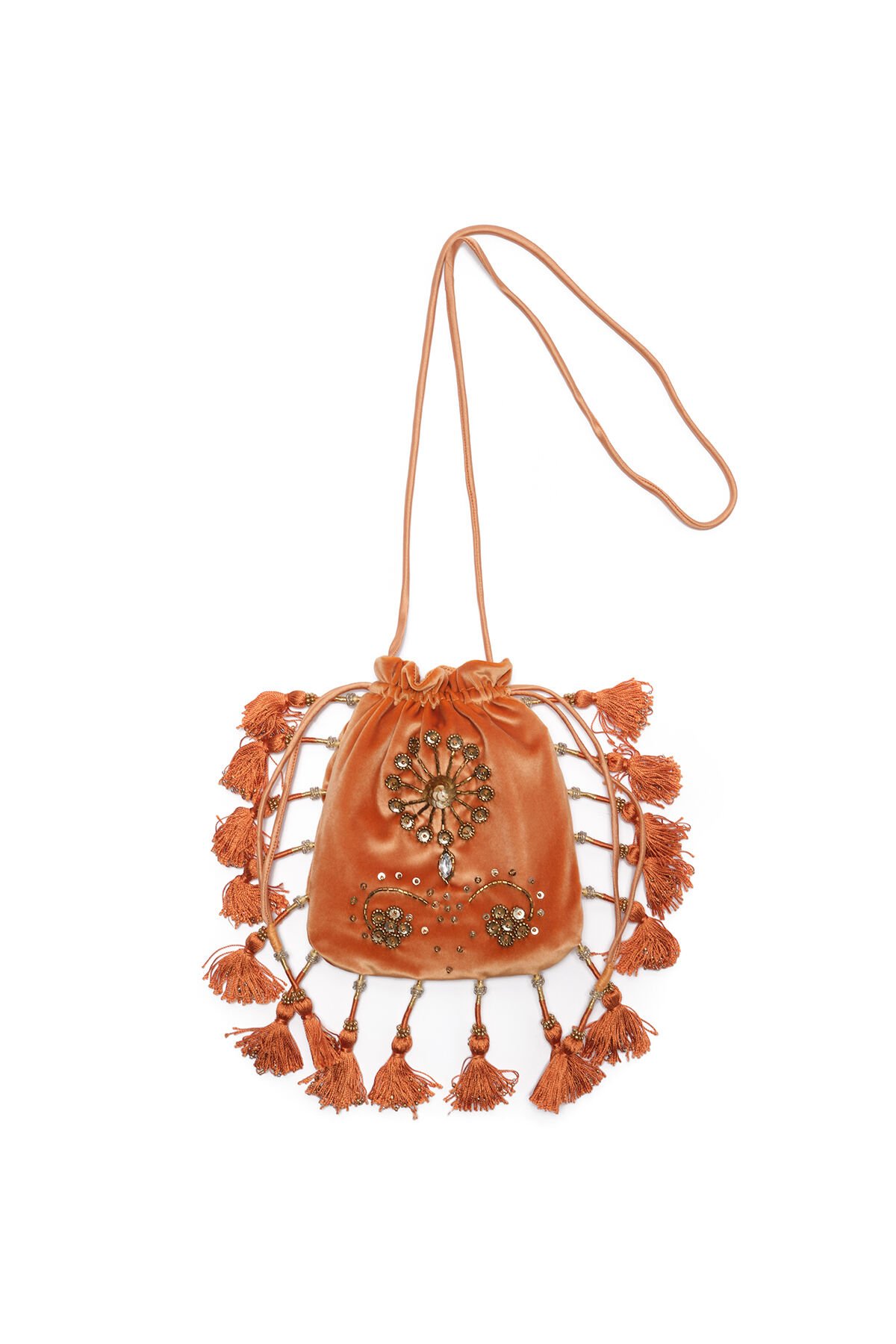 Malìparmi THE PRECIOUS VELVET POUCH Amber OP009561039