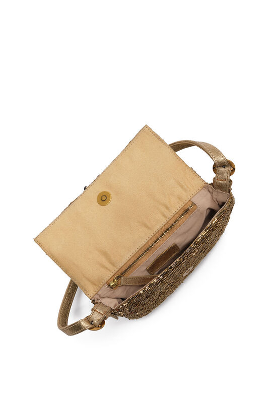 Malìparmi ICONIC BEADS KLEINE SCHULTERTASCHE Altgold BF000591242