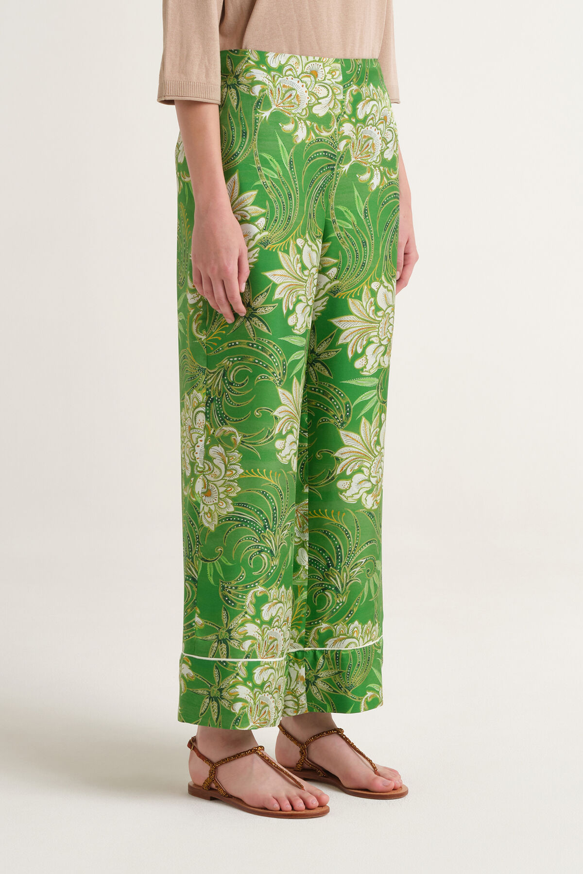 Malìparmi COLLECTION PRINT HOSE Grün JH807631027 Malìparmi COLLECTION PRINT HOSE Grün JH807631027