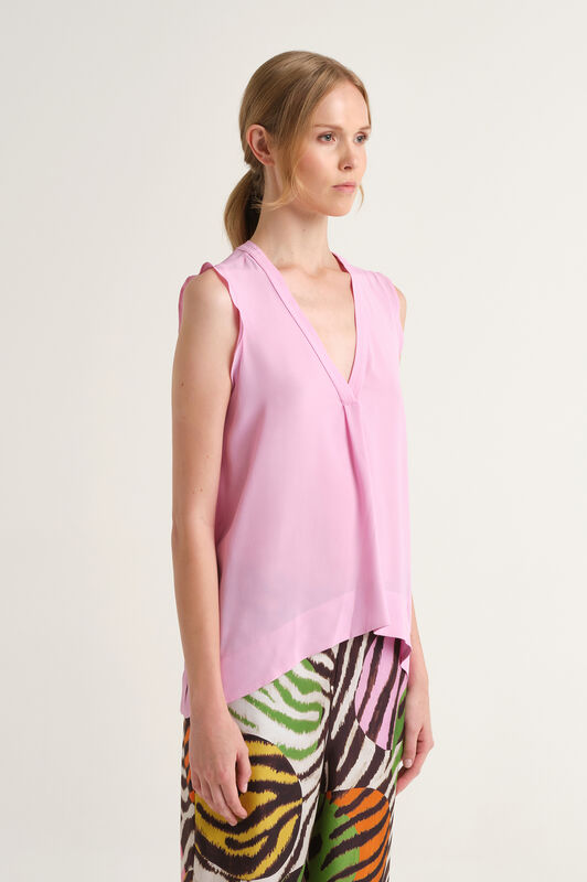 Malìparmi FLUID CREPE TOP Zartrosa JP554050672