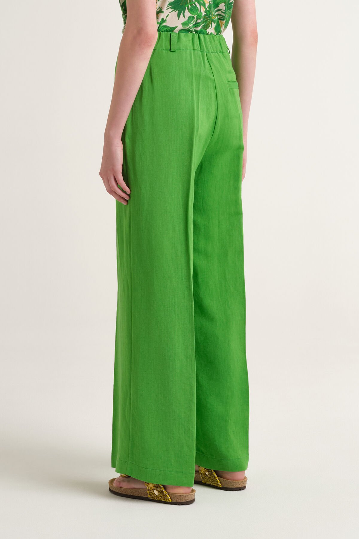 Malìparmi TIMELESS LINEN HOSE Grasgrün JH803340106 Malìparmi TIMELESS LINEN HOSE Grasgrün JH803340106