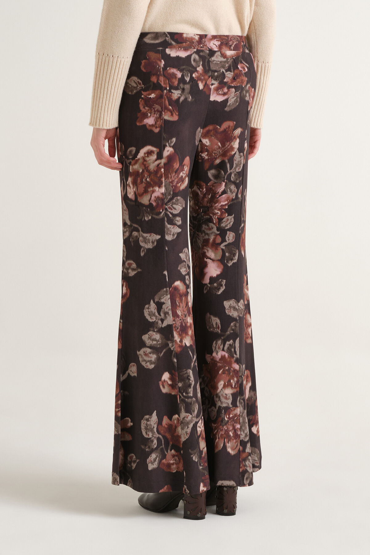 Maliparmi FROSTED BLOSSOM TROUSER Brown JH751570680 Maliparmi FROSTED BLOSSOM TROUSER Brown JH751570680