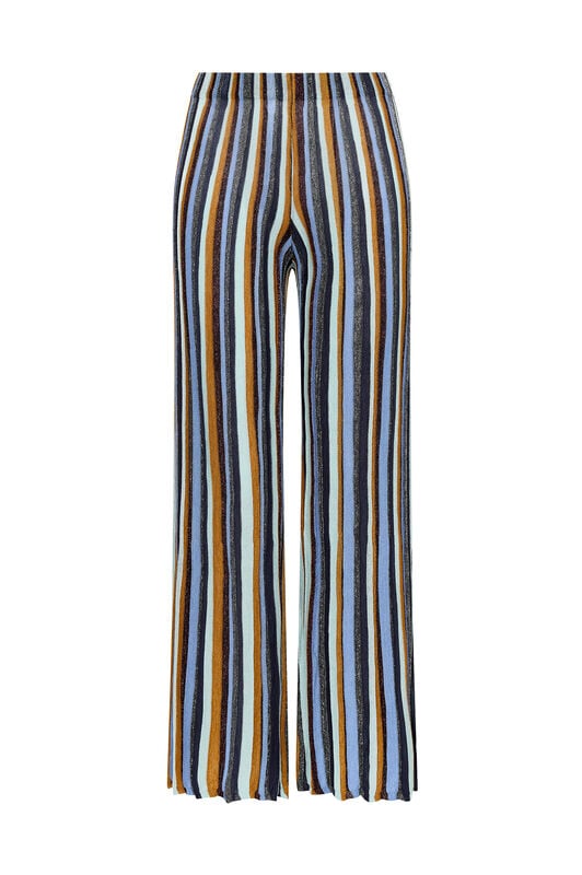 Malìparmi FLEXAGE STRIPES TROUSERS Light Blue JH807178211 Malìparmi FLEXAGE STRIPES TROUSERS Light Blue JH807178211