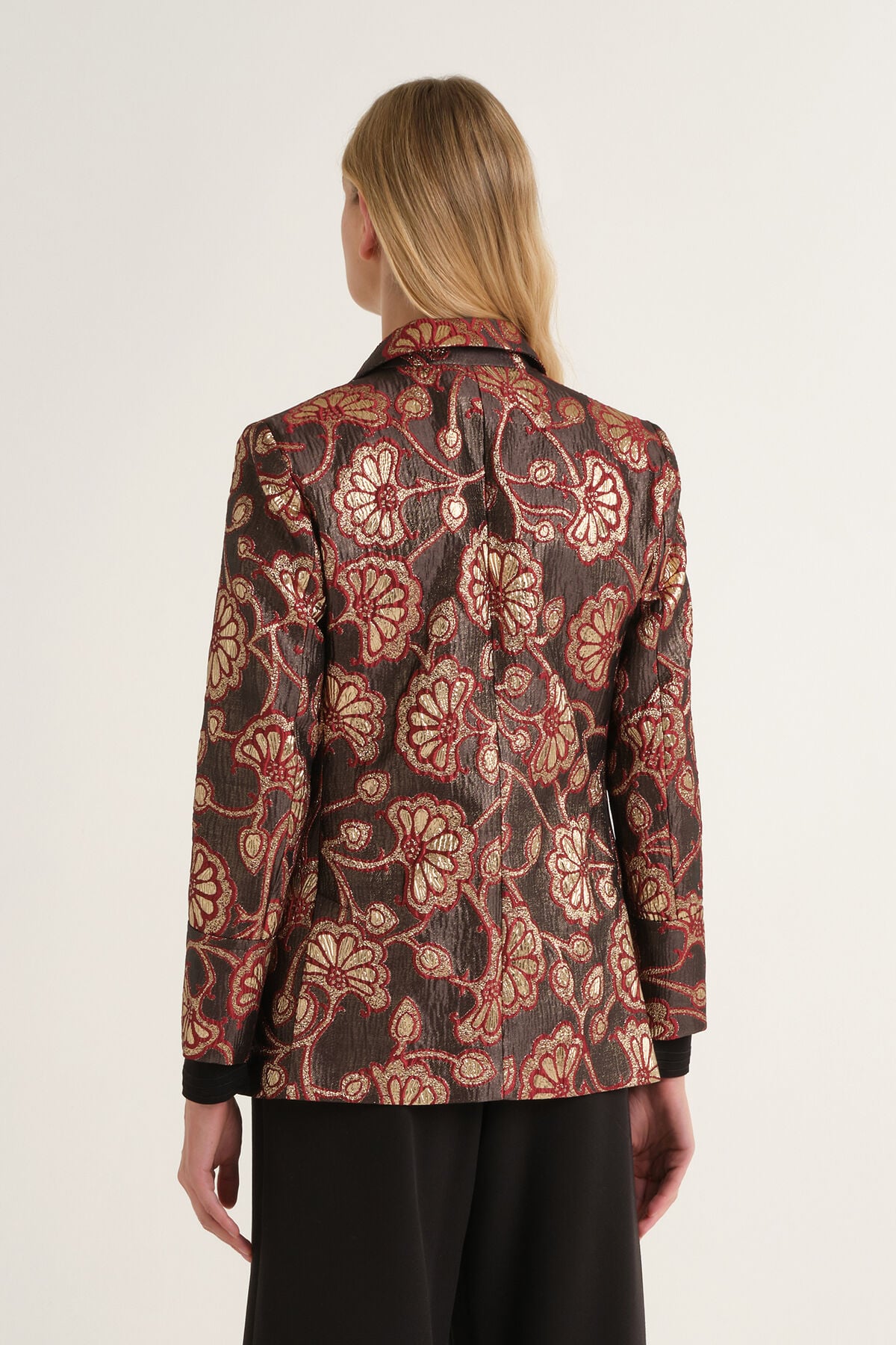 Maliparmi GILDED GARDEN BLAZER Burgundy JD649450680 Maliparmi GILDED GARDEN BLAZER Burgundy JD649450680