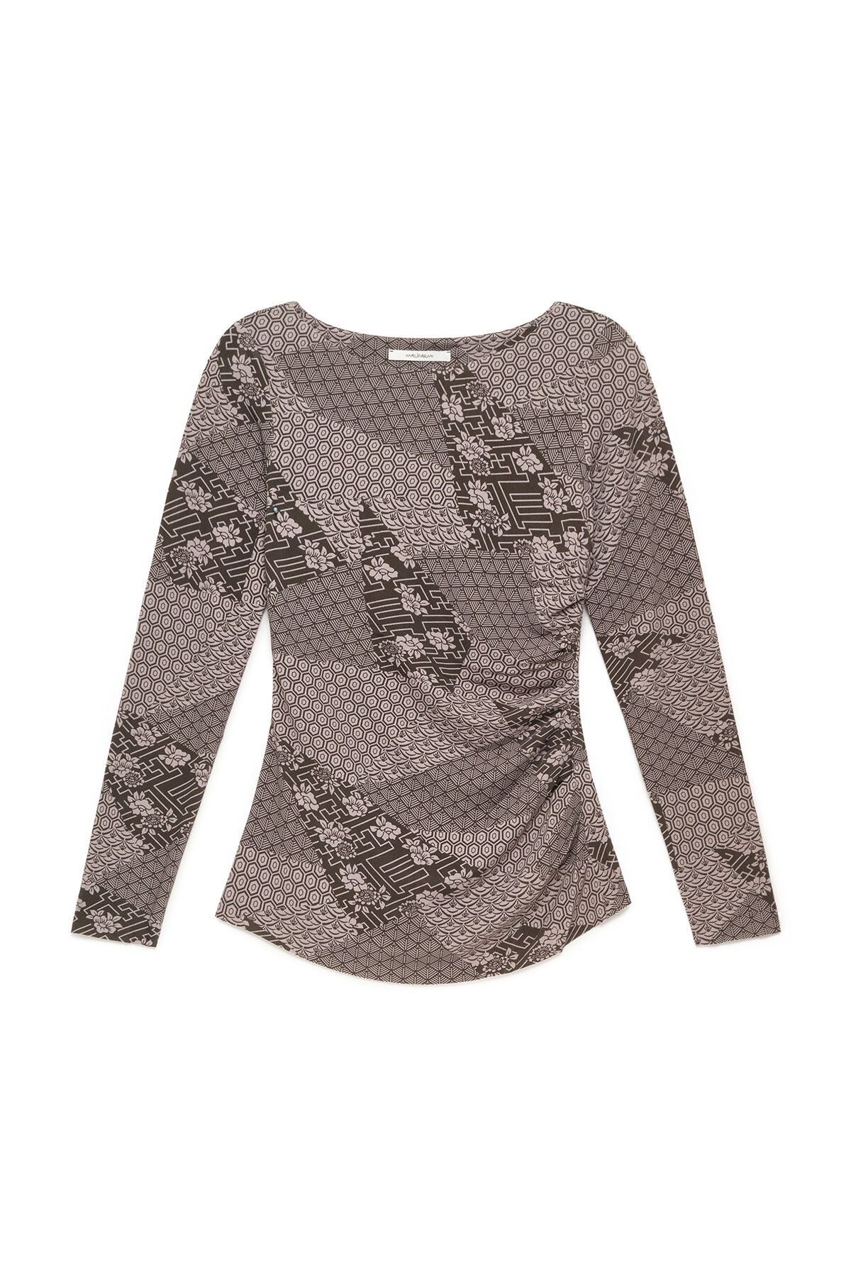 Maliparmi MOSAIC KIMONO T-SHIRT Grey JK029970679 Maliparmi MOSAIC KIMONO T-SHIRT Grey JK029970679