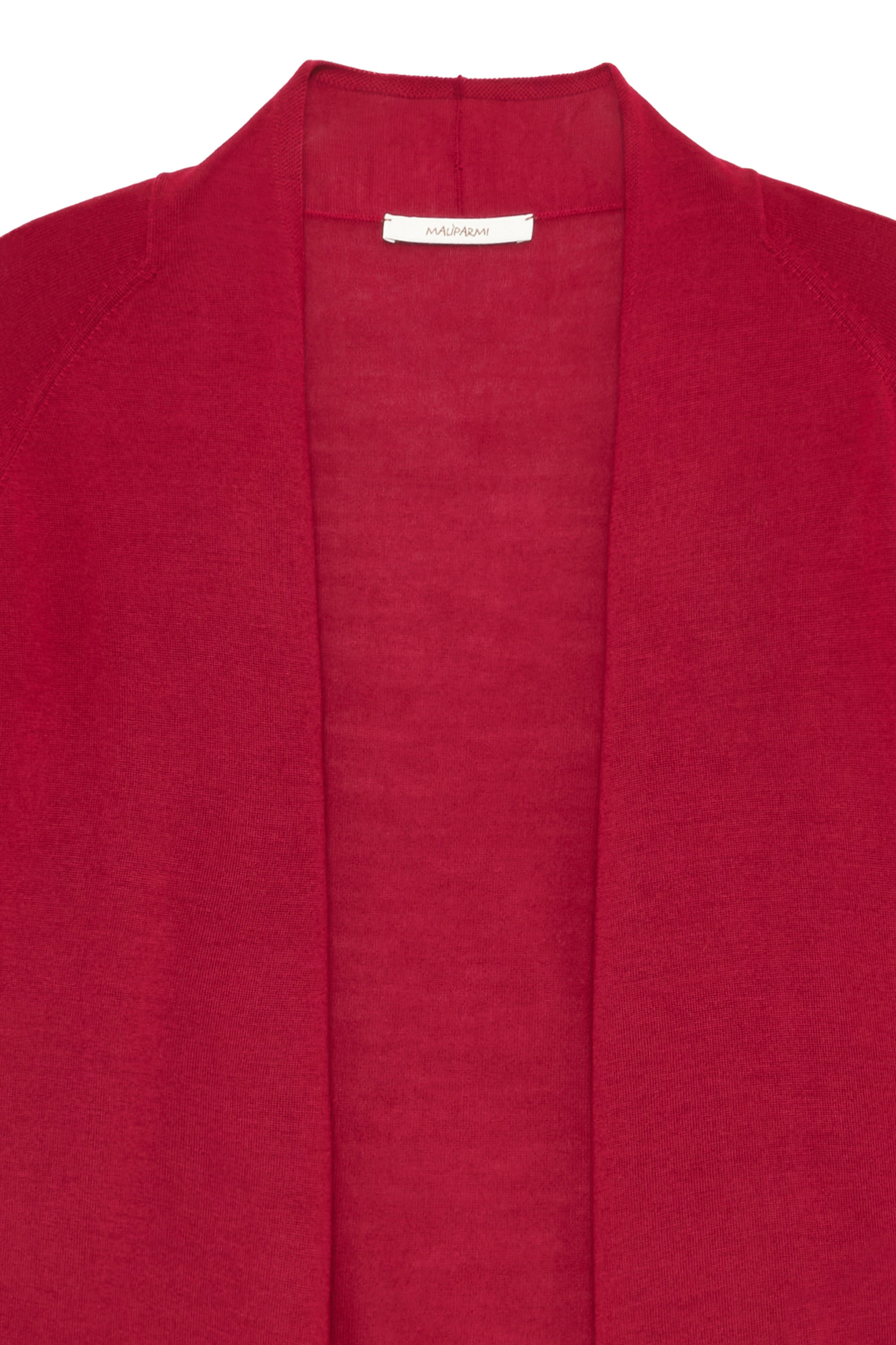 Maliparmi COLOURS OF THE WORLD CARDIGAN Crimson JN370974230 Maliparmi COLOURS OF THE WORLD CARDIGAN Crimson JN370974230