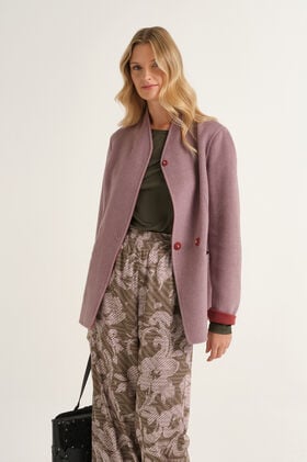 Maliparmi DOUBLE WOOL JACKE Bordeaux JA536320276 Maliparmi DOUBLE WOOL JACKE Bordeaux JA536320276
