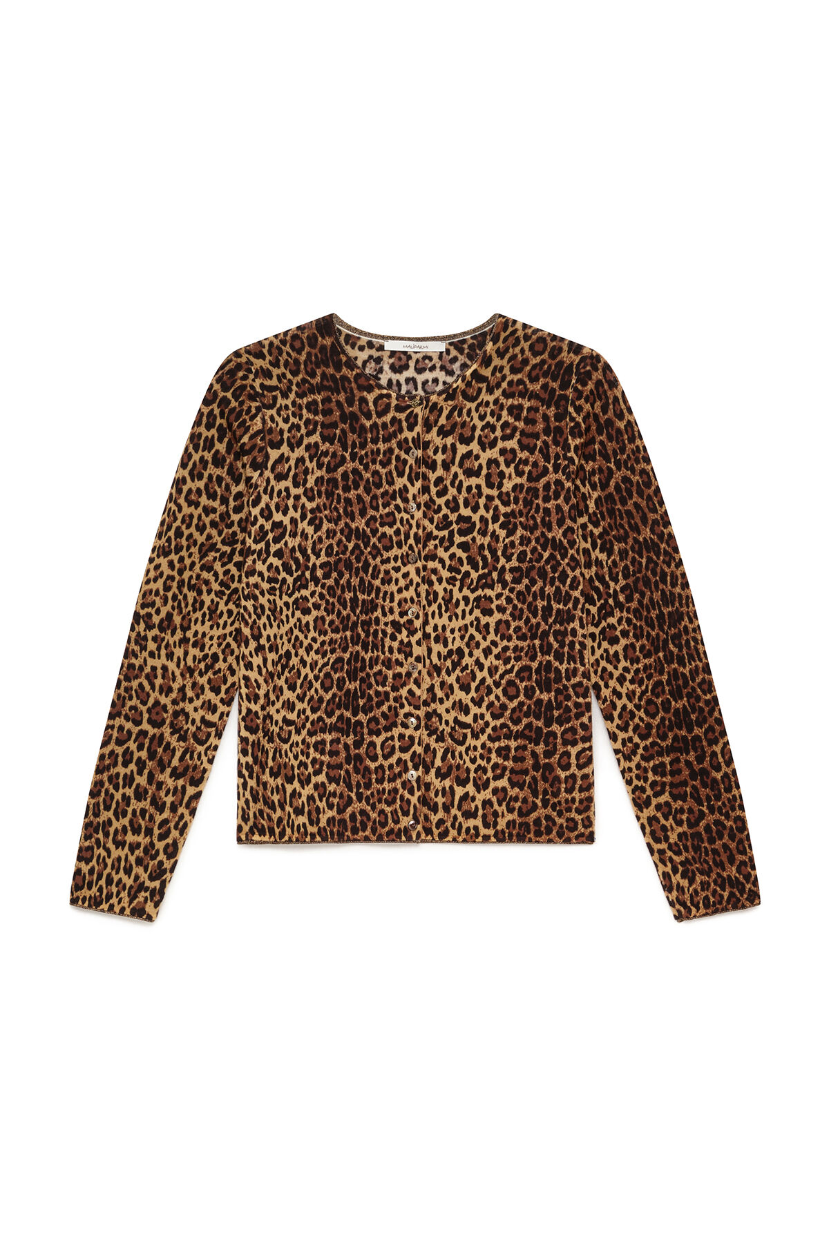 Maliparmi CARDIGAN PRINTED KNIT Marrone JN355178200 Maliparmi CARDIGAN PRINTED KNIT Marrone JN355178200