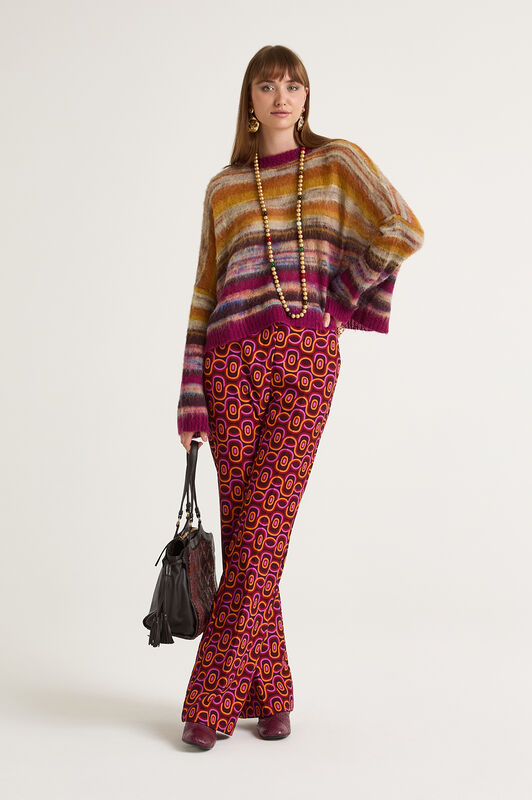 Maliparmi ROLLING CHAIN TROUSERS Dark Brown JH105060169