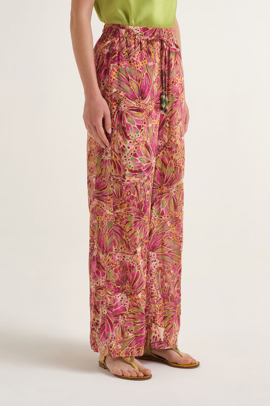 Malìparmi SWEET BUTTERFLY TROUSERS Yellow JH805415217