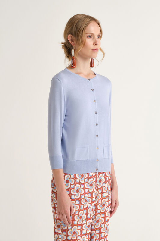 Malìparmi COLOURS OF THE WORLD CARDIGAN Light Blue JN218278074