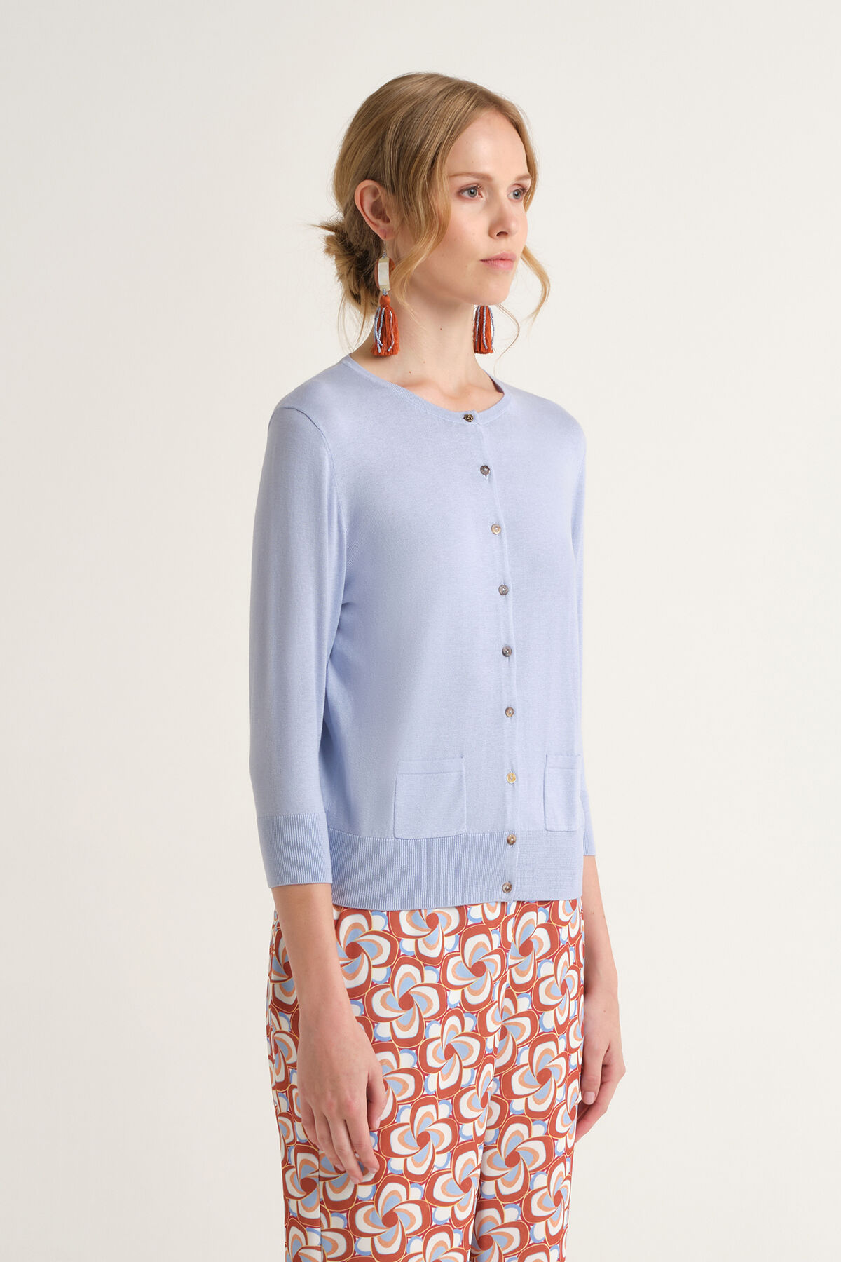 Malìparmi COLOURS OF THE WORLD CARDIGAN Light Blue JN218278074