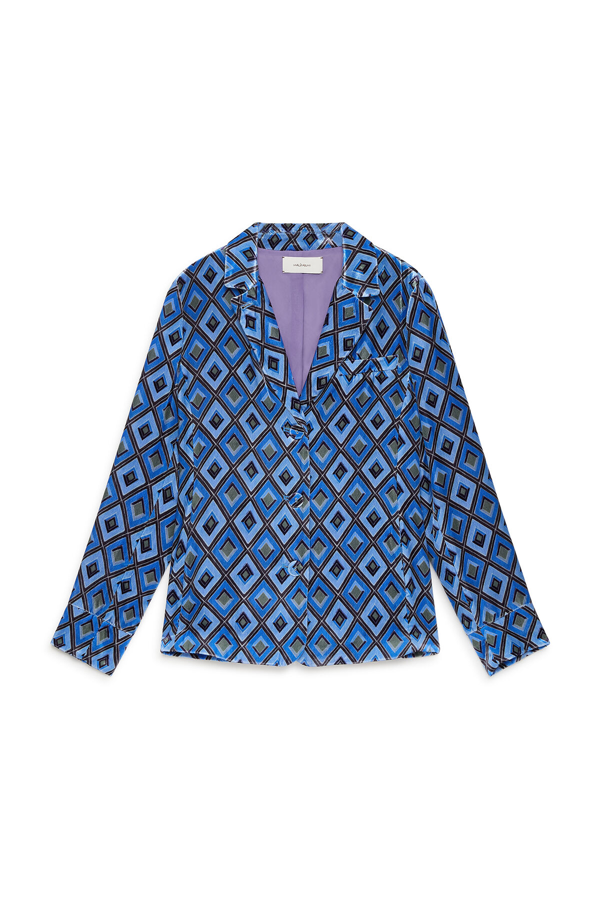 Maliparmi VELVET PRINTS JACKET Blue JD645260092