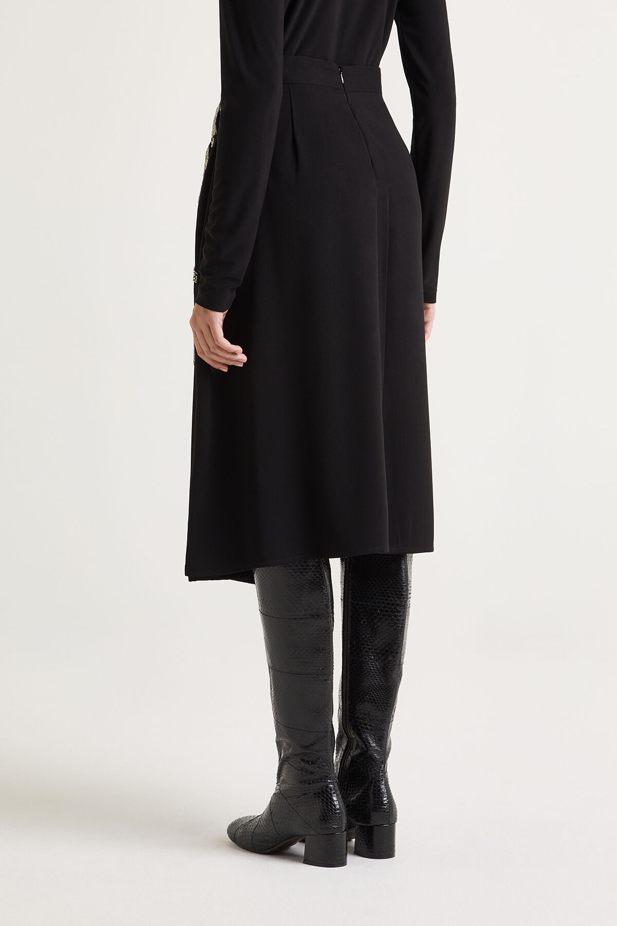 Maliparmi SILVER ZEBRA SKIRT Black JG666450649