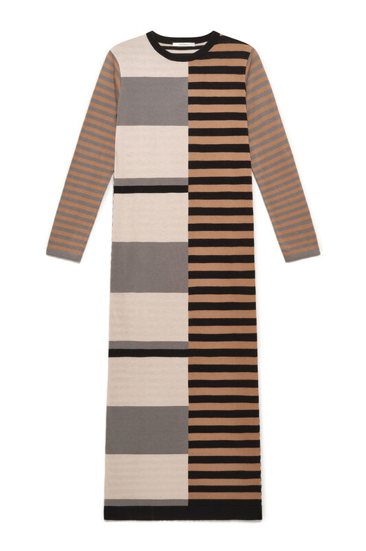 Maliparmi RHYTHM BLOCK DRESS Camel JF951670682