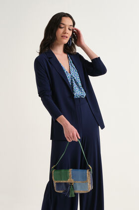 Malìparmi SOFT JERSEY JACKET NavyBlue JD646570210