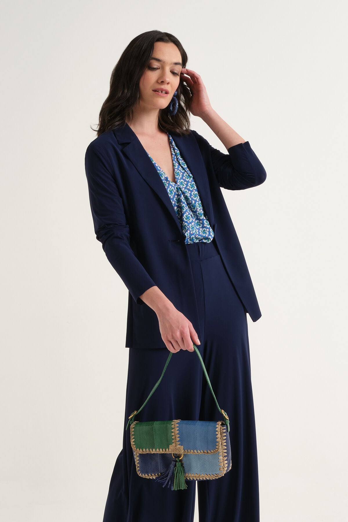 Malìparmi SOFT JERSEY JACKE Marineblau JD646570210 Malìparmi SOFT JERSEY JACKE Marineblau JD646570210