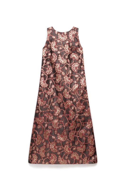 Maliparmi GILDED GARDEN DRESS Burgundy JF672850680