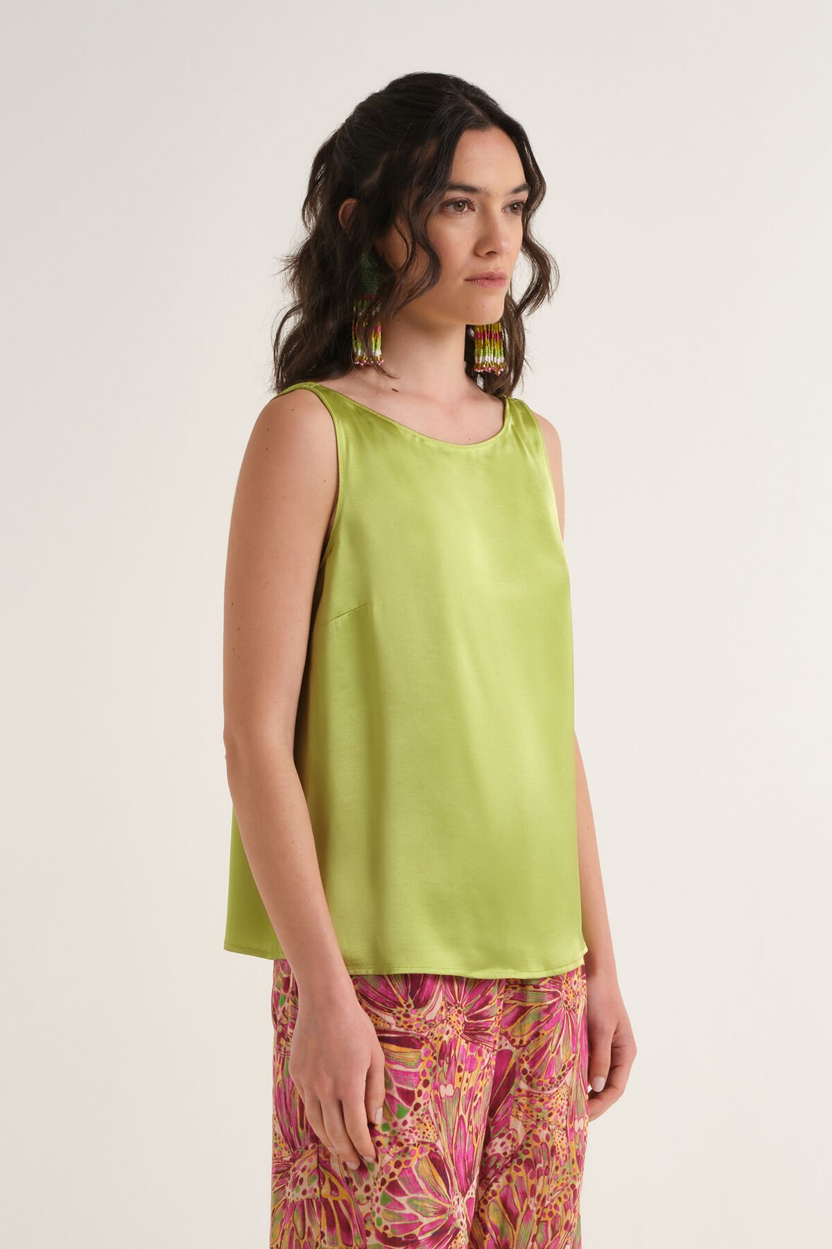 Malìparmi SHINY CADY TOP Verde JP556950631