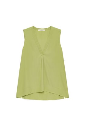 Malìparmi FLUID CREPE TOP Green JP554050672