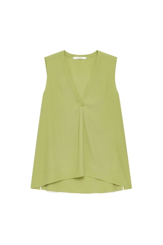 Malìparmi FLUID CREPE TOP Green JP554050672