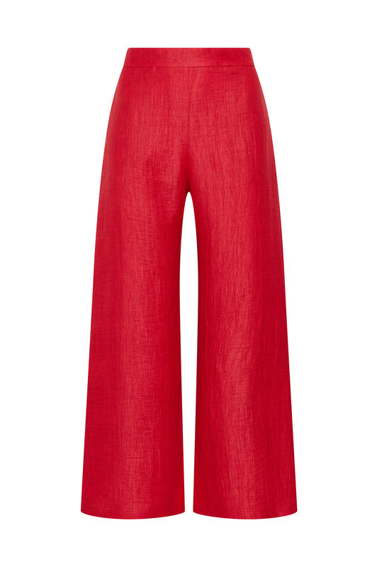 Malìparmi LINEN JACQUARD TROUSERS Coral JH805340102 Malìparmi LINEN JACQUARD TROUSERS Coral JH805340102