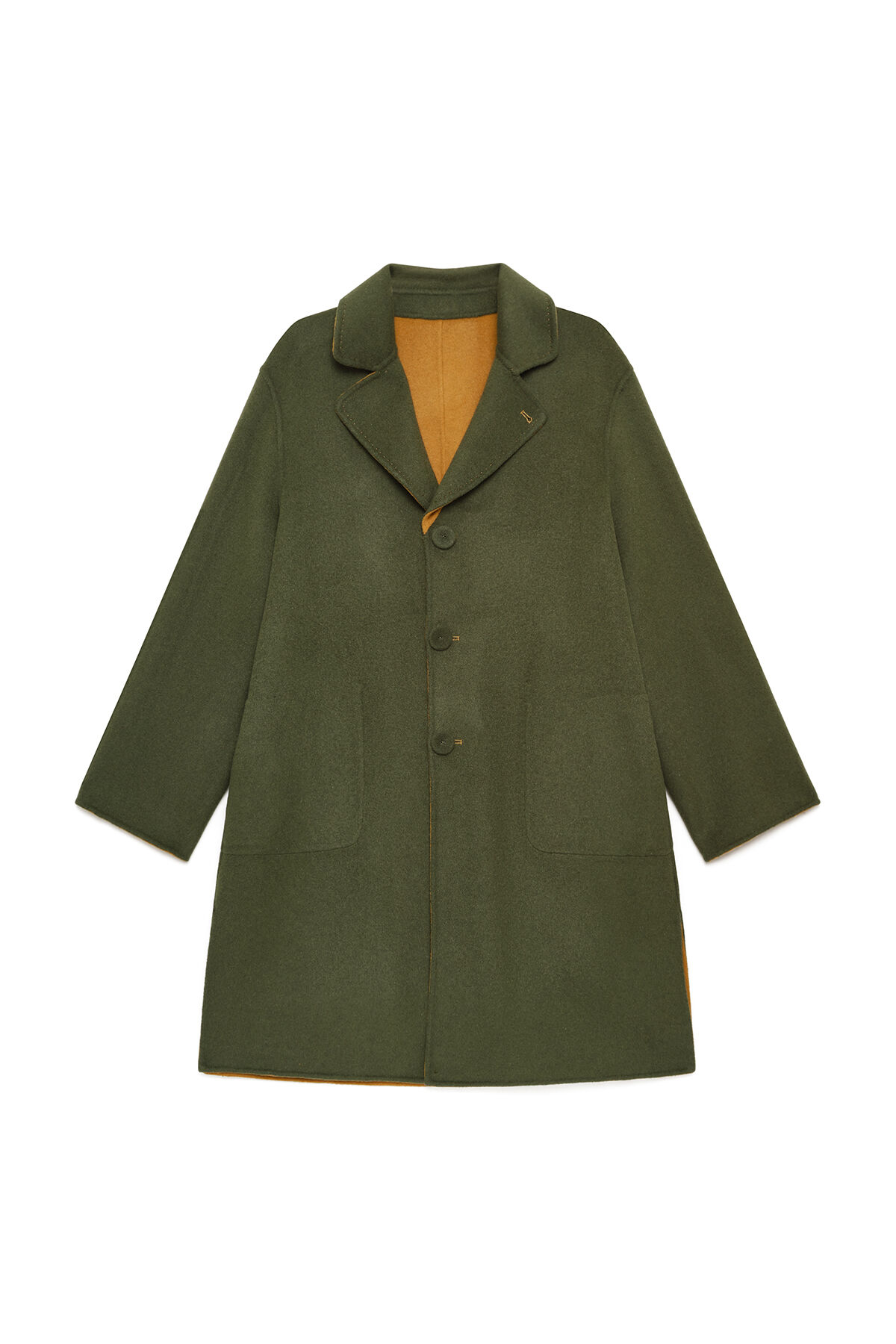 Maliparmi DOUBLE WOOL ABRIGO Amarillo JB540220276 Maliparmi DOUBLE WOOL ABRIGO Amarillo JB540220276