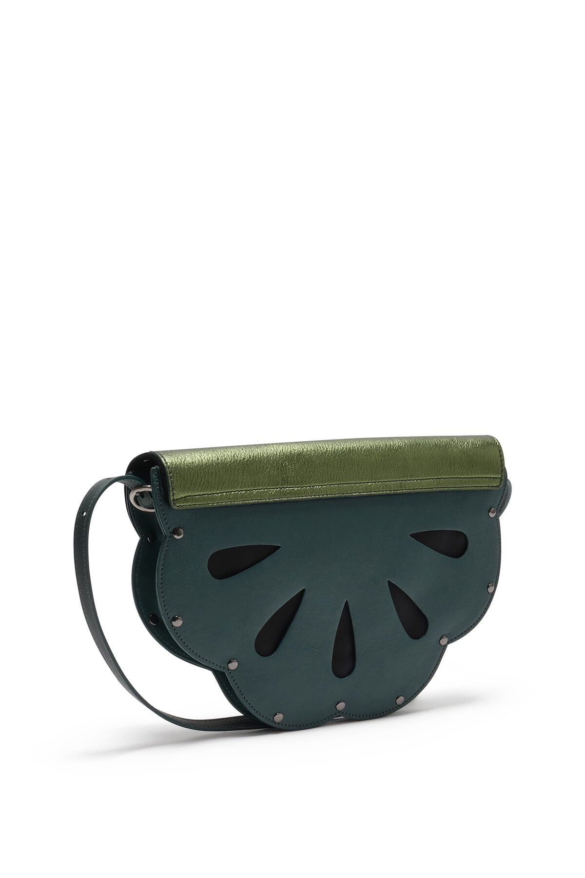 Maliparmi TRACOLLA PICCOLA LEATHER BLOOM Verde Scuro BB016301574 Maliparmi TRACOLLA PICCOLA LEATHER BLOOM Verde Scuro BB016301574