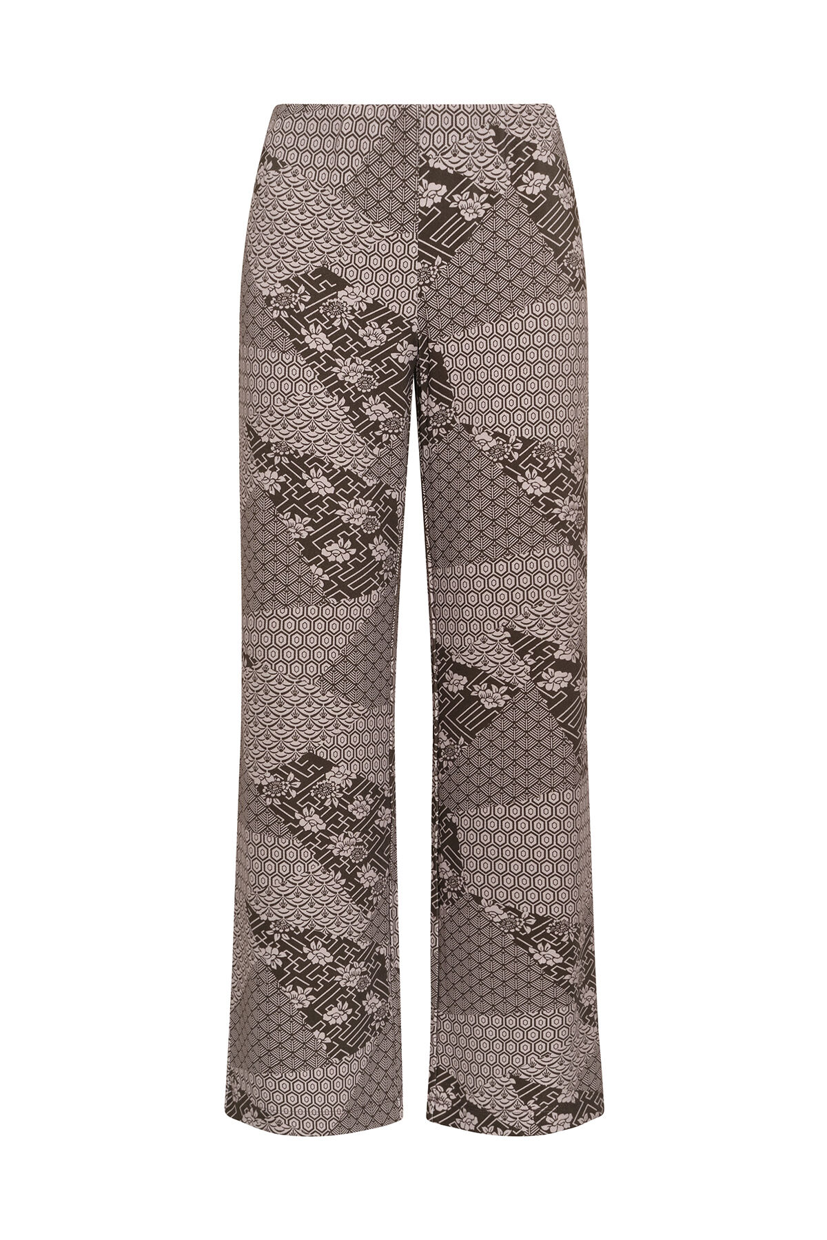 Maliparmi MOSAIC KIMONO TROUSER Grey JH400970679 Maliparmi MOSAIC KIMONO TROUSER Grey JH400970679