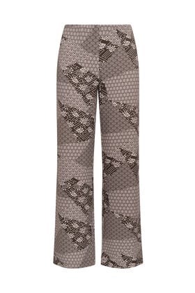 Maliparmi MOSAIC KIMONO TROUSER Grey JH400970679 Maliparmi MOSAIC KIMONO TROUSER Grey JH400970679