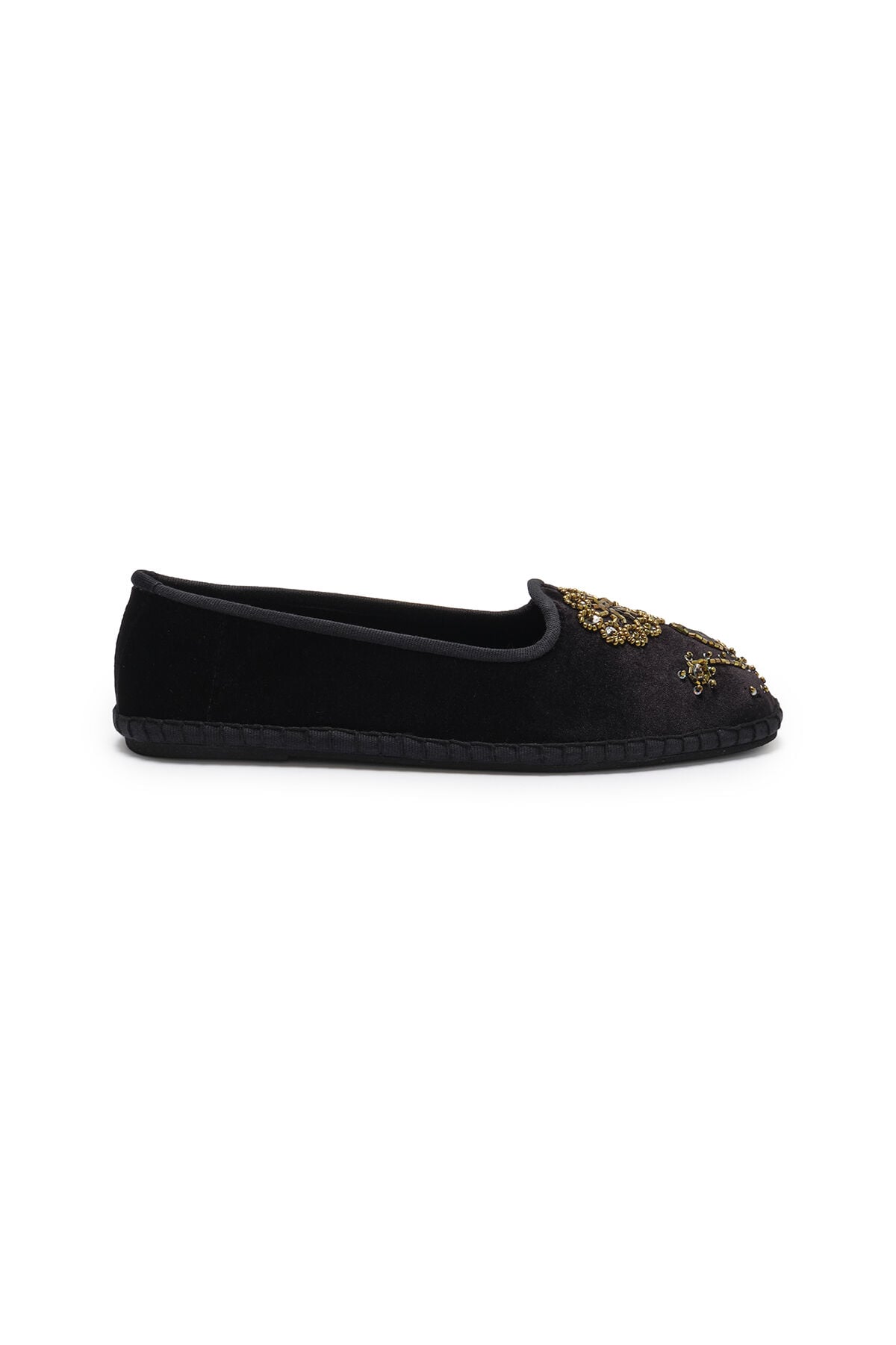Maliparmi THE PRECIOUS VELVET BABOUCHE BIJOUX Noir SB007861039