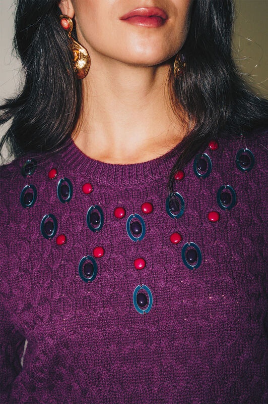 Maliparmi MAGLIA JEWEL WOOL Mosto JQ510578201