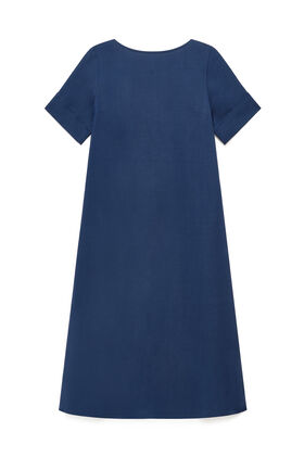 Malìparmi TIMELESS LINEN DRESS Ultramarine Blue JF670940106