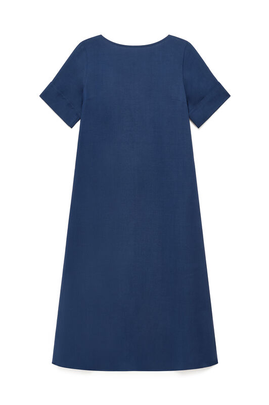 Malìparmi TIMELESS LINEN DRESS Ultramarine Blue JF670940106