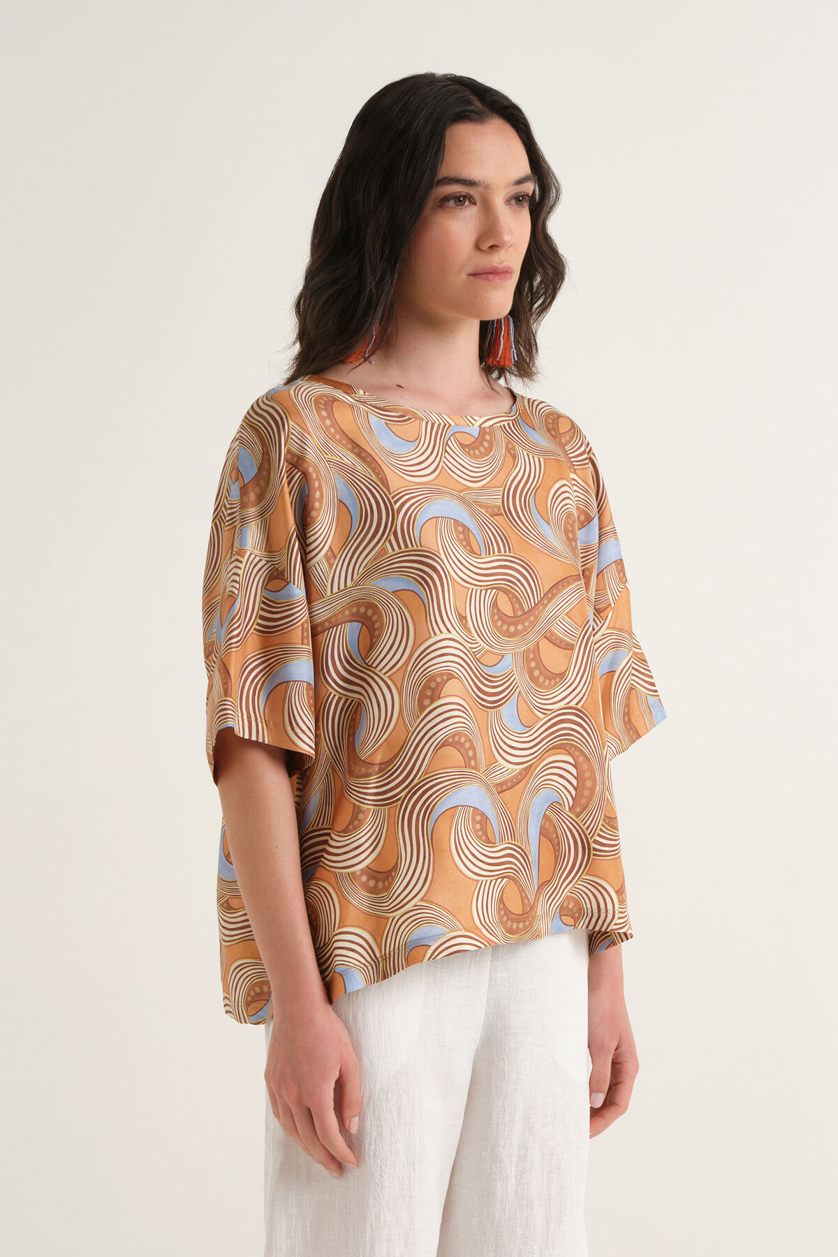 Malìparmi COLLECTION PRINT SHIRT Leather JM559031027