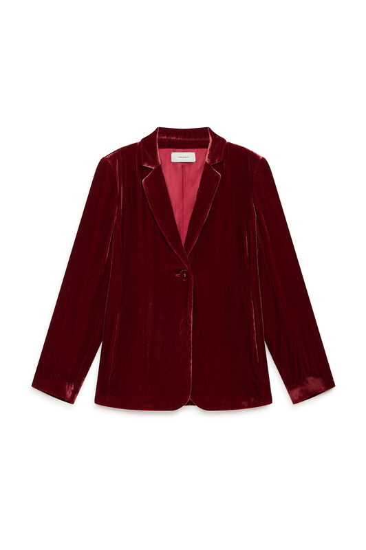 Maliparmi FLUID VELVET JACKET Rust JD643561026