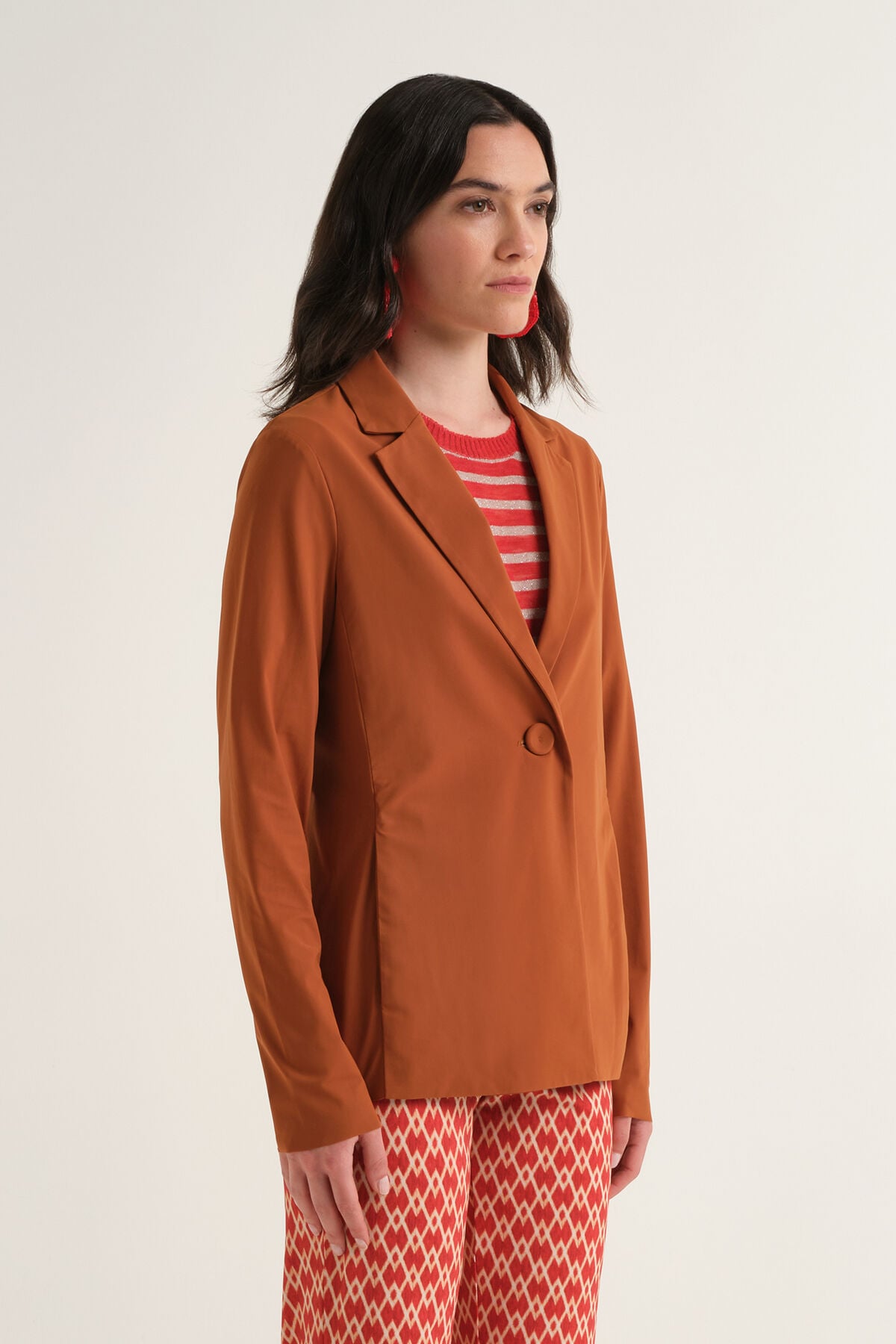 Malìparmi SOFT JERSEY JACKET Caramel JD646570210