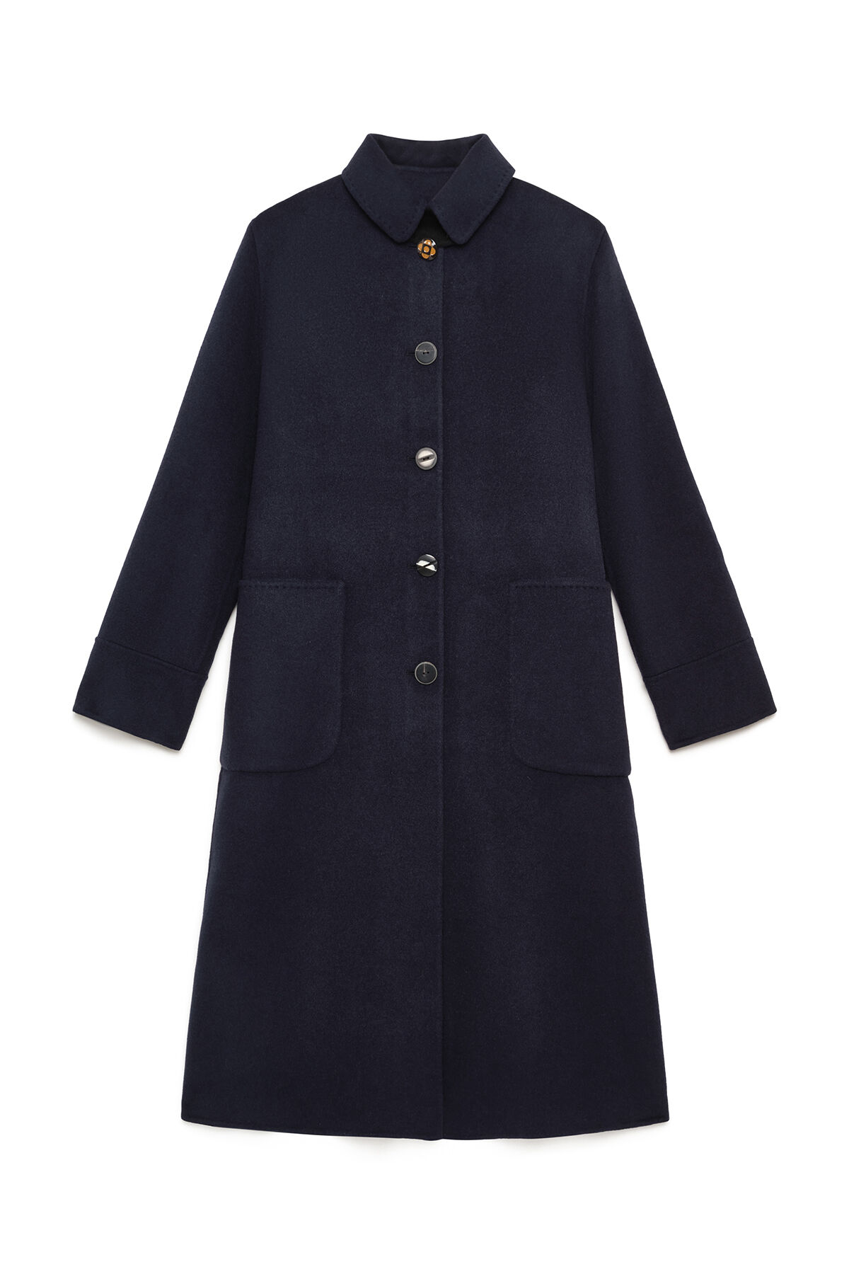 Maliparmi DOUBLE WOOL ABRIGO Azul JB539520276 Maliparmi DOUBLE WOOL ABRIGO Azul JB539520276