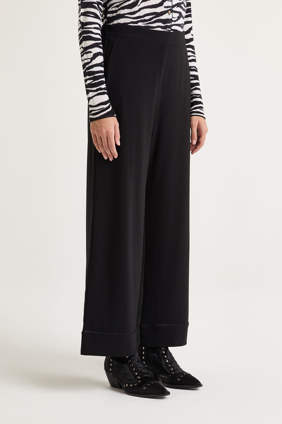 Maliparmi TECNO JERSEY TROUSERS Black JH013470226