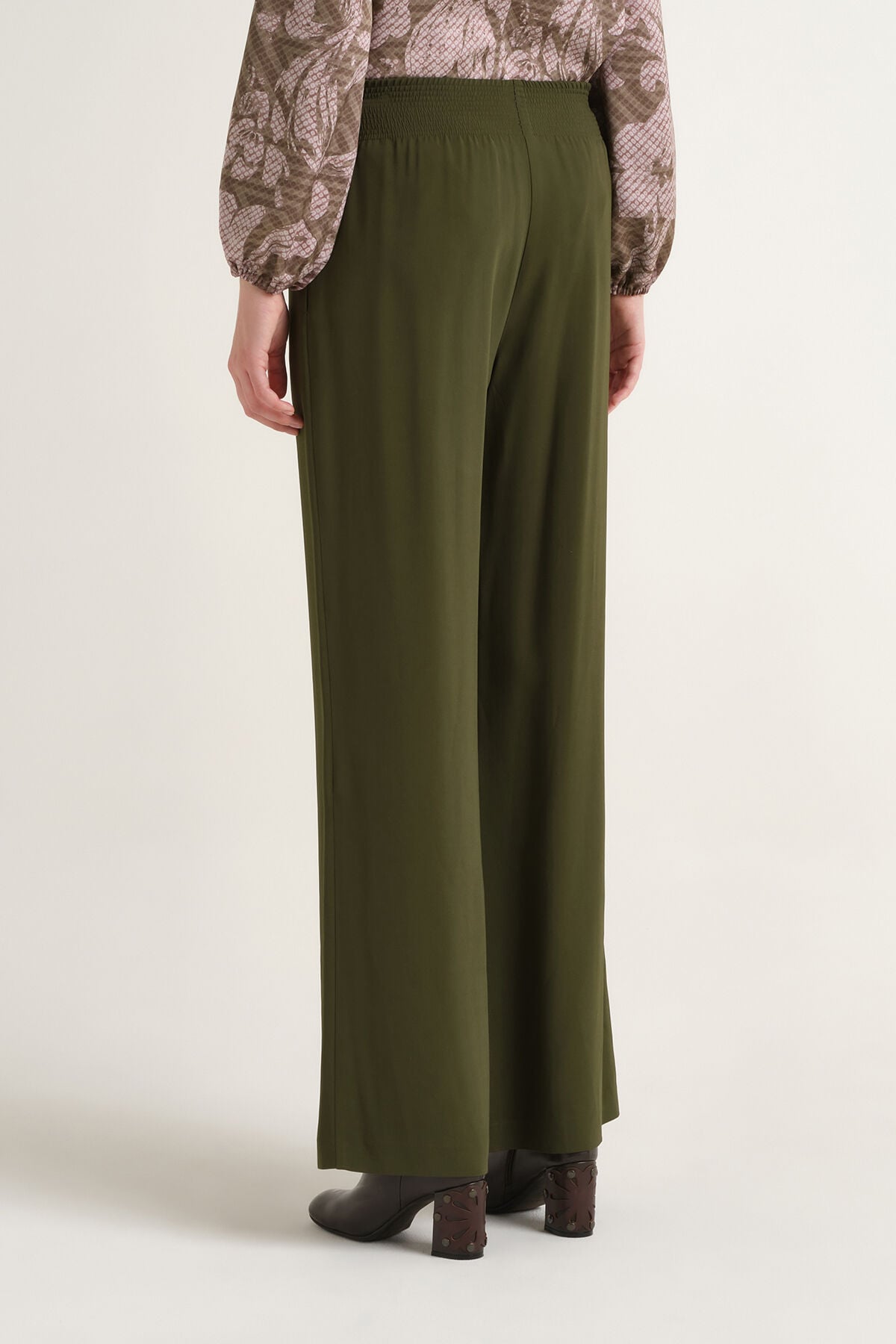 Maliparmi PURE CADY TROUSER Military Green JH809350692 Maliparmi PURE CADY TROUSER Military Green JH809350692