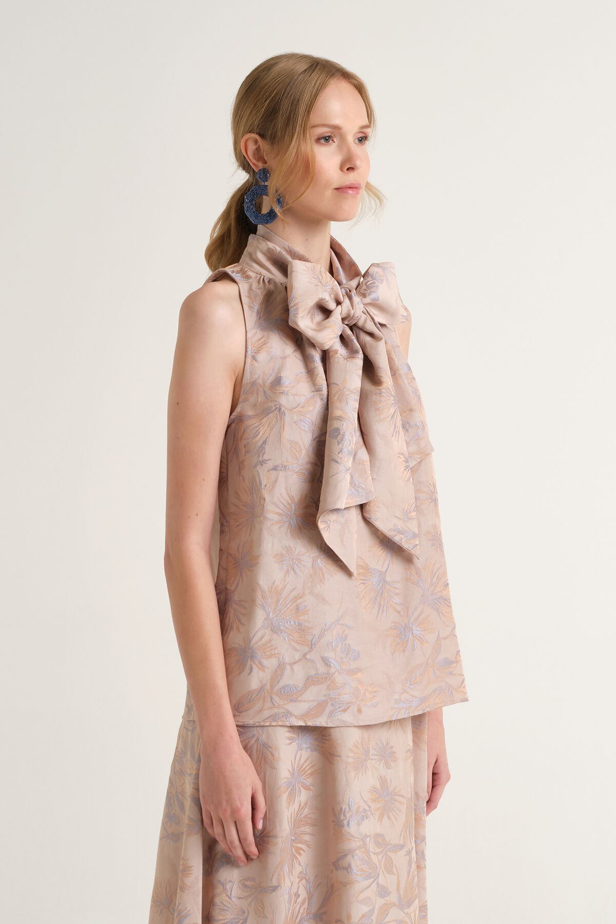 Malìparmi BREEZE D'ÉTÉ TOP Beige JP555850670 Malìparmi BREEZE D'ÉTÉ TOP Beige JP555850670